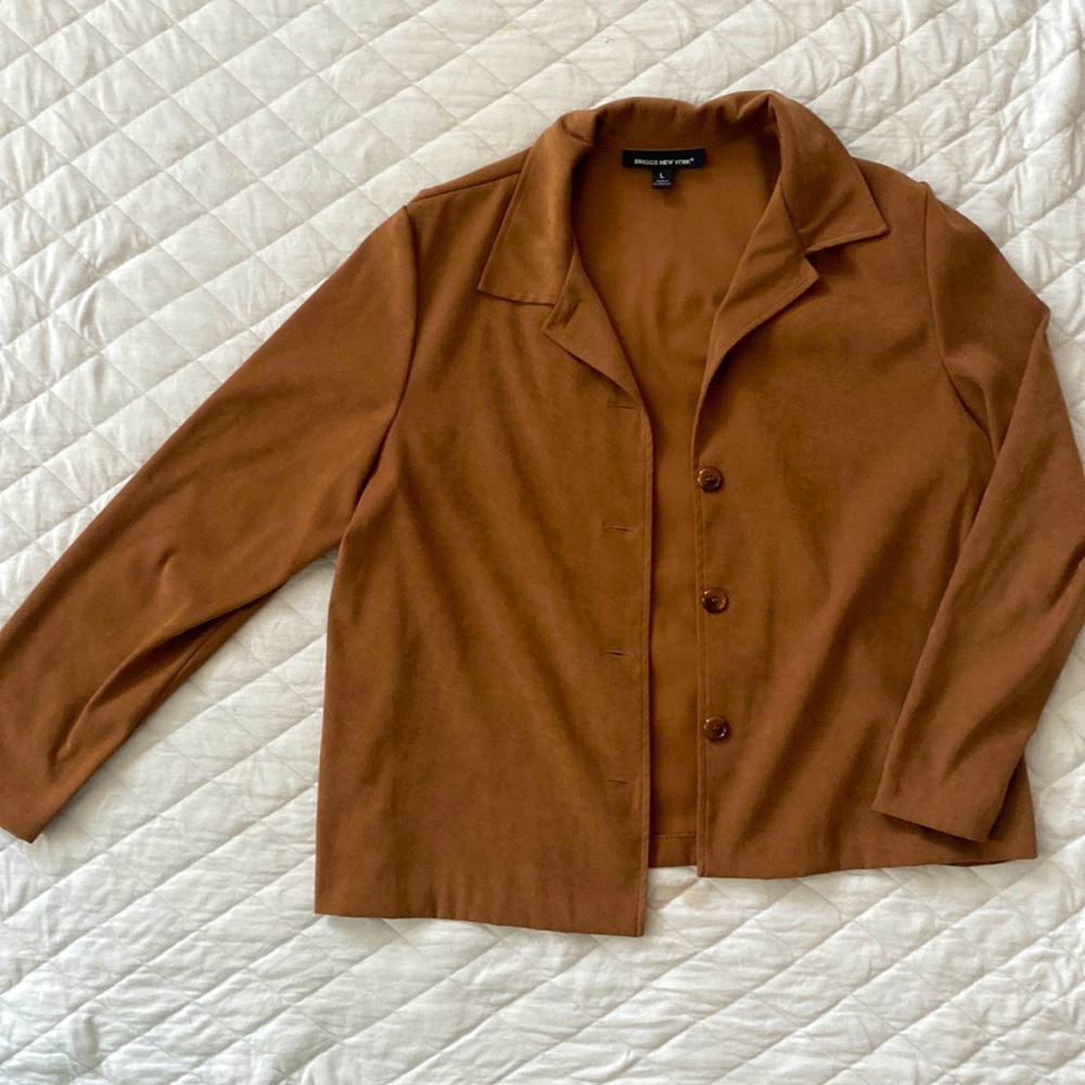Briggs New York Jacket - Tan Solid - Size Large